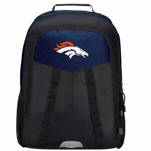 Denver Broncos Skorcher Style Backpack measures 18 x 12 x 5 inches